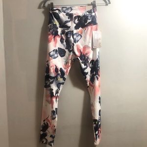 Balance Collection Watercolor Floral Leggings NWT